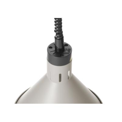 Závěsná výhřevná lampa s nastavitelnou výškou, kuželová, HENDI, Bílá, 230V/250W, ⌀275x(H)250mm | 273937
